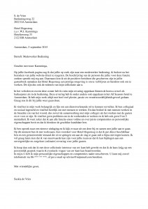 sollicitatiebrief horeca