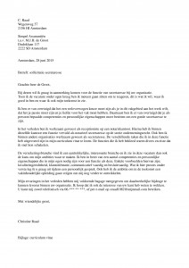 sollicitatiebrief secretaresse
