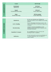 CV Voorbeeld Lancaster (Green Peace) 2/2, curriculum vitae maken met deze prachtige gratis cv sjabloon, pagina 2