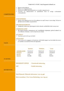 CV Voorbeeld Newport (Gold Standard) 2/2, gratis voorbeeld cv, top cv voor kantoorfuncties