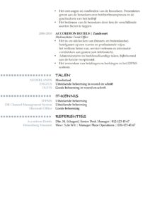 Voorbeeld CV Oxford (Delicatie Blue 2/2, cv voorbeeld word, gratis cv maken, pagina 2