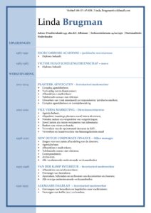 Uitgelichte Voorbeeld CV Newport