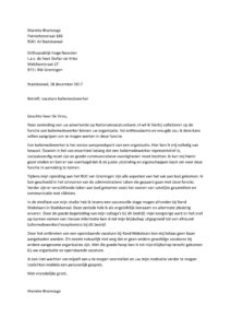 Sollicitatiebrief Baliemedewerker