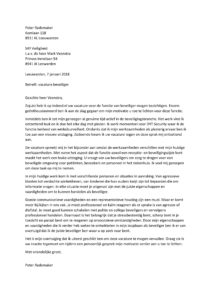 Sollicitatiebrief Beveiliger