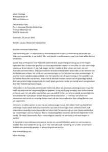 Sollicitatiebrief Financieel Medewerker
