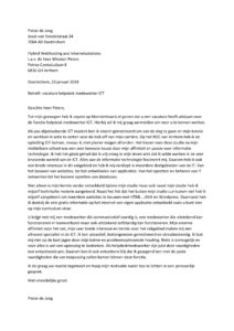 Sollicitatiebrief Helpdeskmedewerker ICT