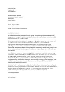 Sollicitatiebrief Koeltechiek Monteur (ervaren)