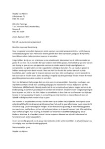 Sollicitatiebrief Onderwijsassistent (herintreder), Motivatiebrief herintredende moeder