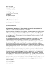 Sollicitatiebrief Onderwijsassistent (starter)