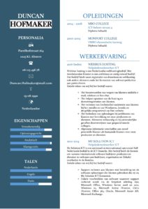 CV Sjabloon Cambridge 1-2 (2 paginas)