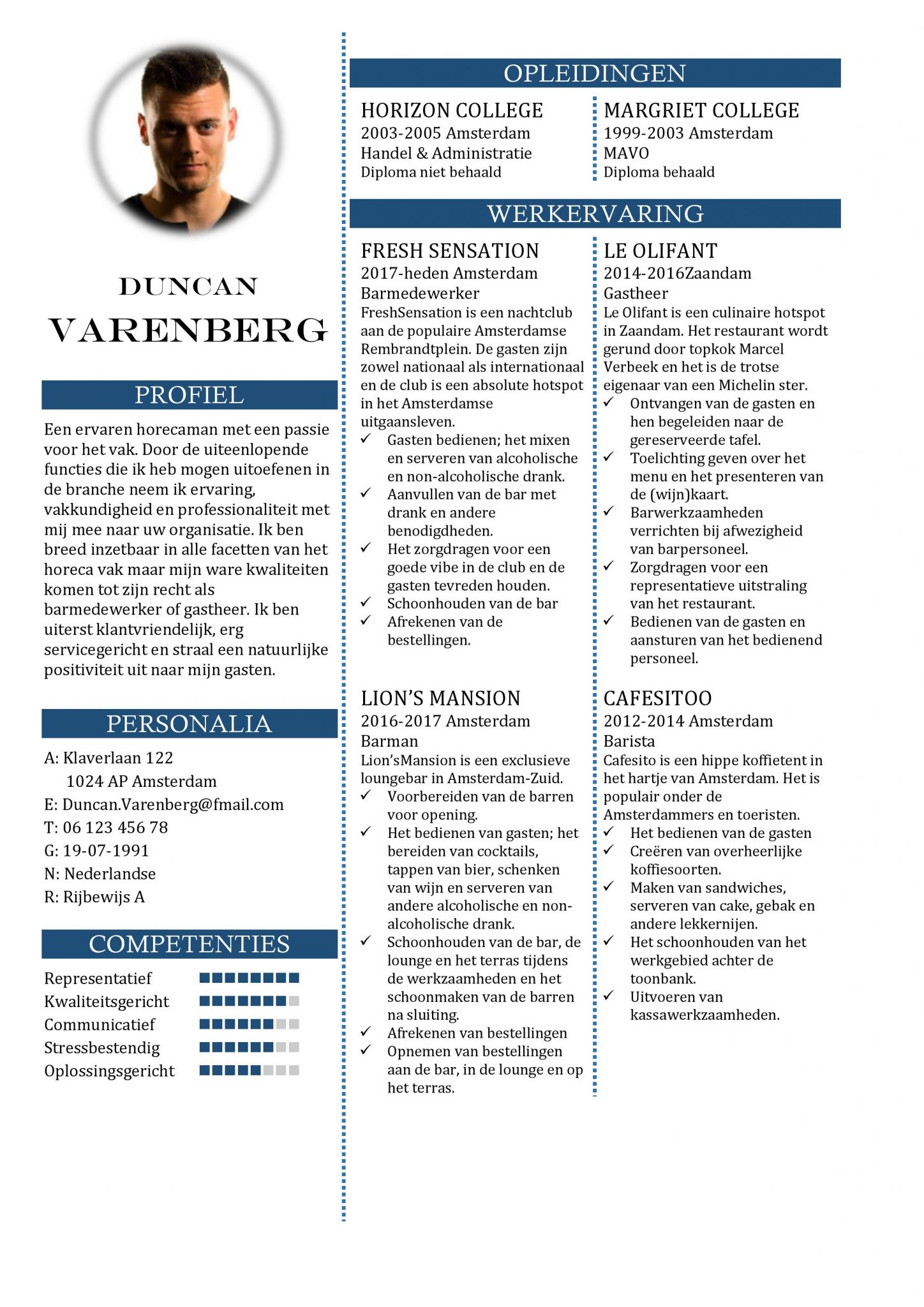 Gratis Cv Sjabloon Voorbeelden Cv Templates Sjablonen In