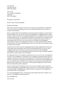 Sollicitatiebrief Ambulant Begeleider
