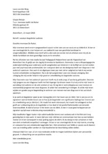 Sollicitatiebrief Begeleider Autisme