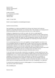 Sollicitatiebrief Begeleider Verstandelijk Gehandicapten Voorbeeld