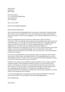 Sollicitatiebrief Beleidsmedewerker Voorbeeld