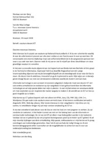 Sollicitatiebrief Docent ICT