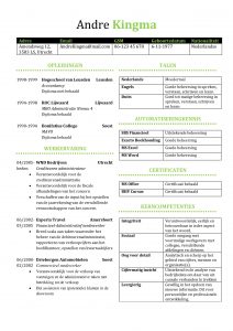 CV Voorbeeld Preston, administratief medewerker, kantoor cv maken