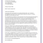 Sollicitatiebrief Receptioniste