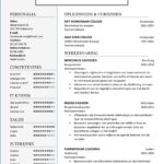 CV Sjabloon Birmingham 1-1 , cv voorbeeld receptioniste, receptiemedewerker, telefoniste