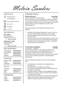 CV Sjabloon Bristol 1-2 (2 paginas)